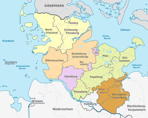 Kort Slesvig Holsten Genealogy Research in Steinburg, Slesvig Holsten, Denmark Kort Slesvig Holsten